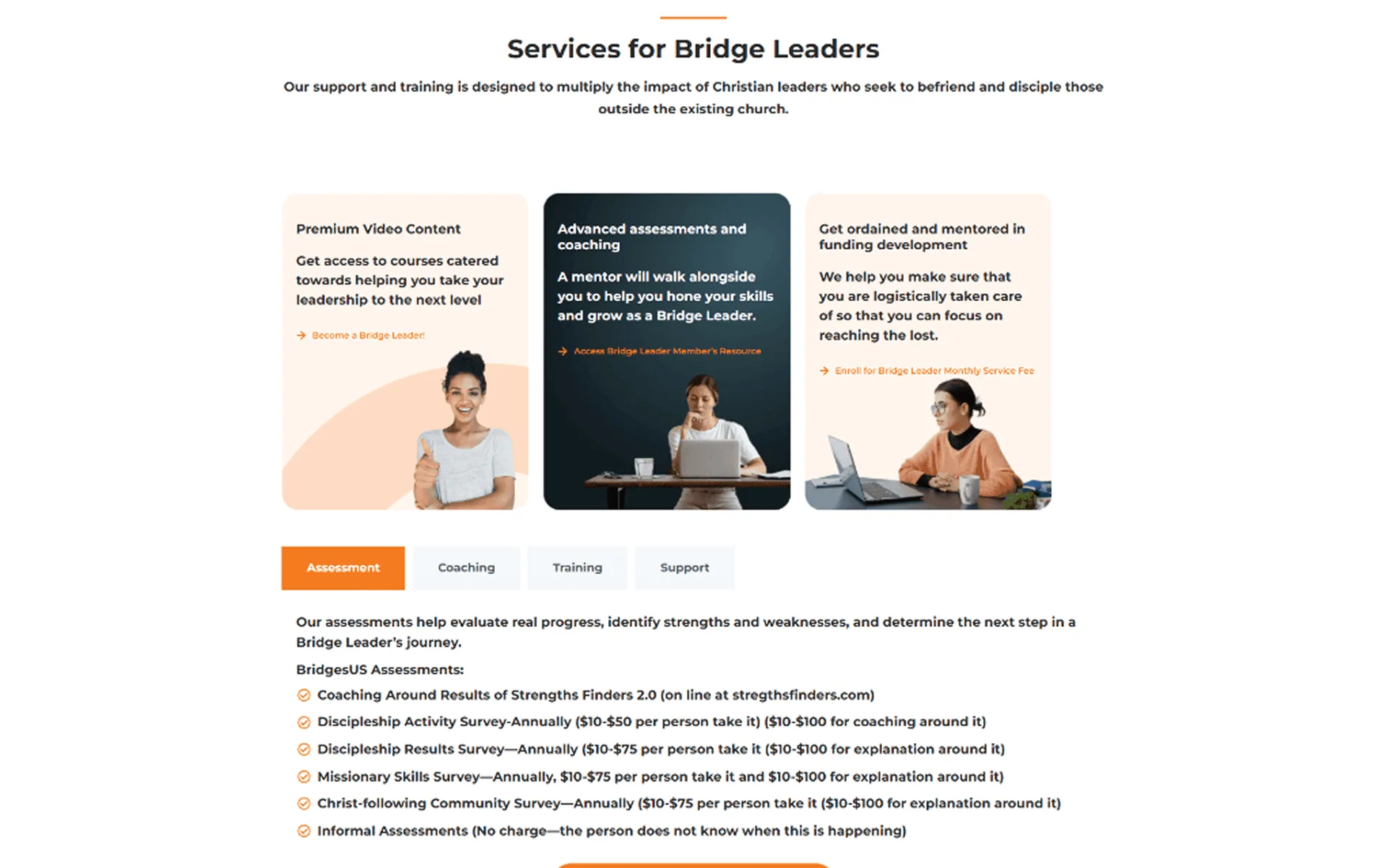 Services for Bridge Leaders