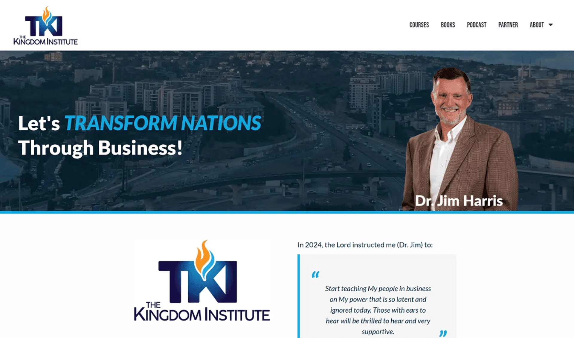 A spiritual guide and business leader.